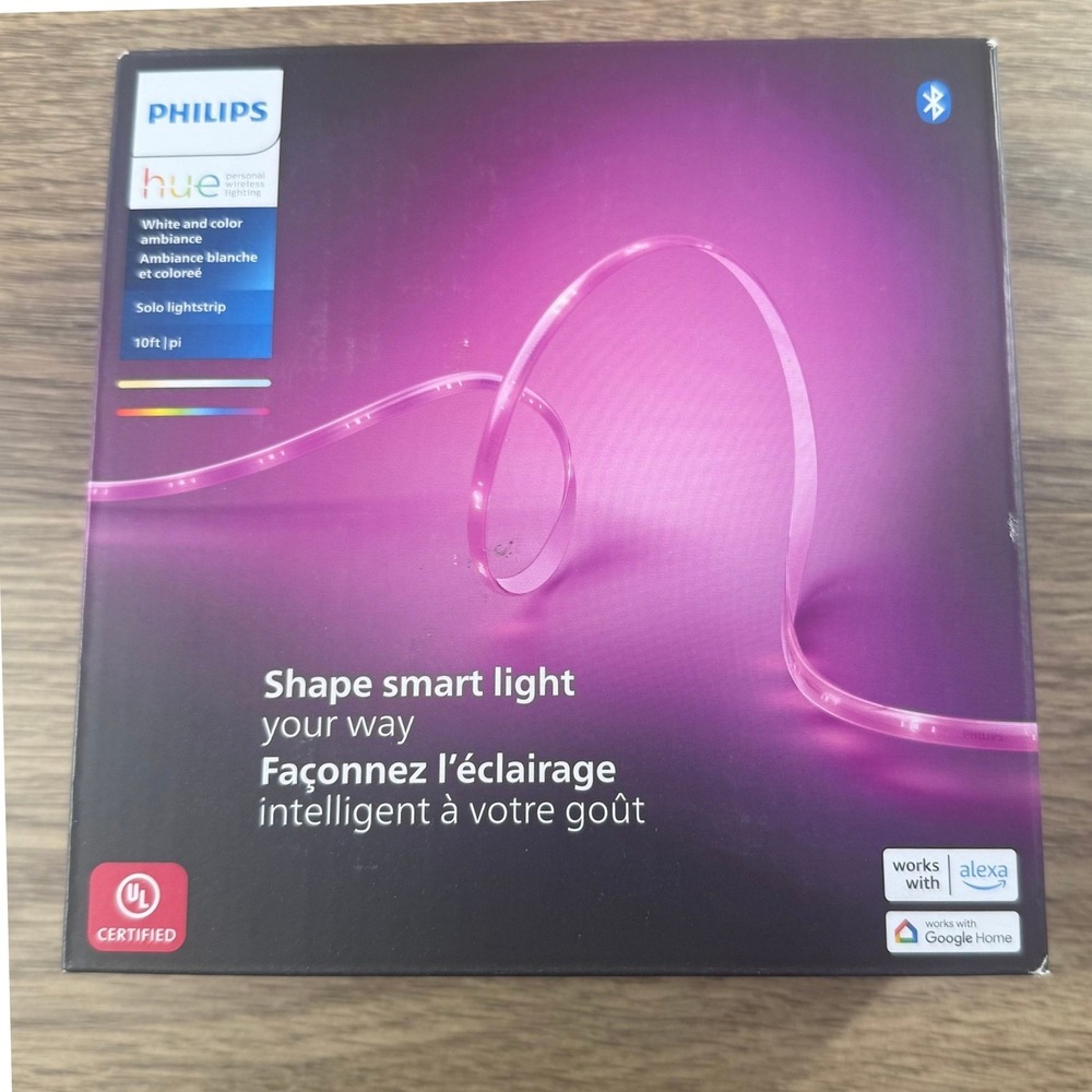 Philips Hue White and Color Ambiance Solo Lightstrip 10ft Bluetooth Smart LED